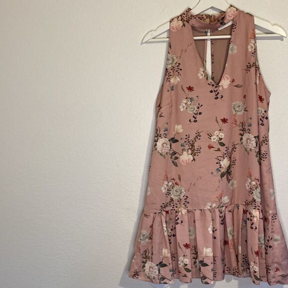 Amanda Uprichard Pink Floral Print Mini Dress - Picture 4 of 7